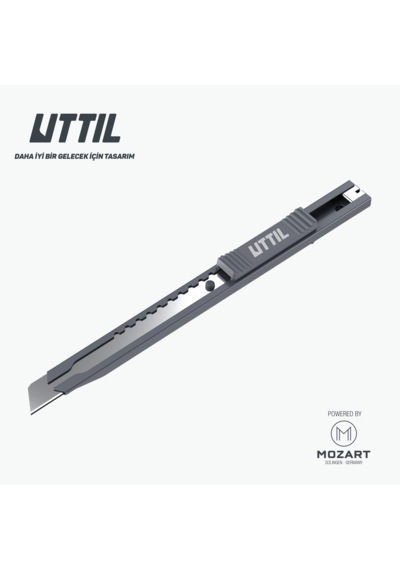 UTTIL Ptuk07-ns Cep Tipi 9 Mm Segmentsiz Metal Maket Bıçağı
