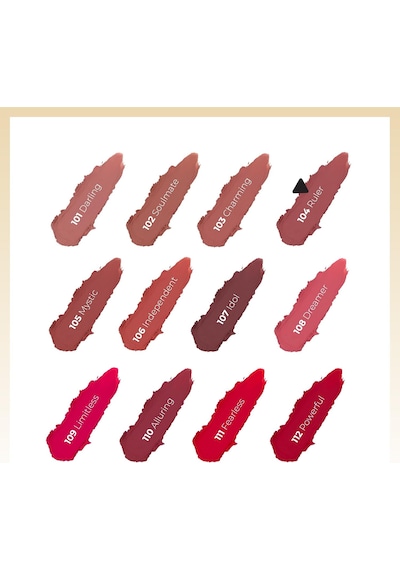 Cosmetics Iconic Matte Lipstick 104 Ruler Kalıcı Mat Ruj, Pembe Çok Renkli