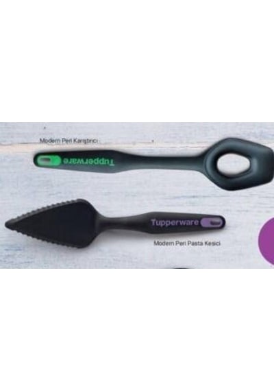 Modern Peri Karıştırıcı Ve Modern Peri Pasta Kesici Siyah