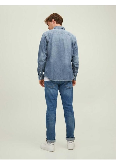 Jack & Jones Denim Gömlek- Sheridan 12138115 - 1 Medium Blue Denim