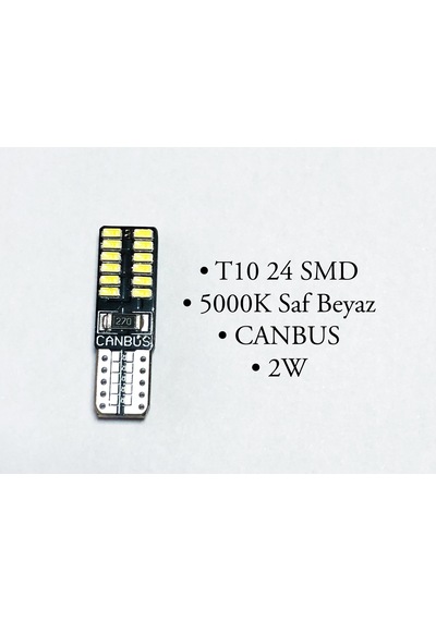 T10 Led Park Ampulü 24 Smd