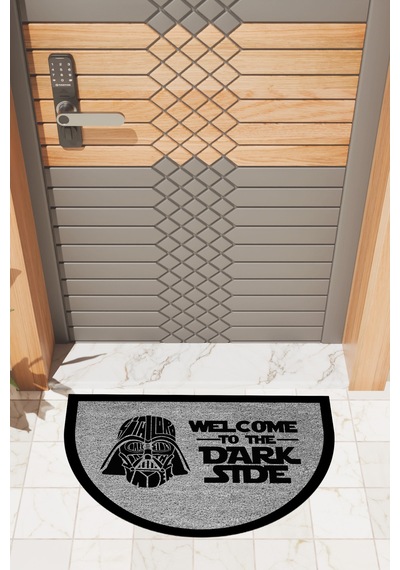 Rugmood Modern Dijital Paspas Gri Welcome Dark Stde Paspas - Kapı Önü Paspası
