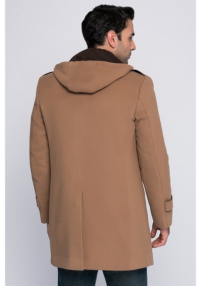 Plt8334 Dewberry Erkek Palto-Camel-Camel