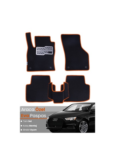 Audi A3 Sedan 2013-2020 Uyumlu Eva Paspas Tam Set Araca Özel,su Geçirmez,kolay Montaj 169