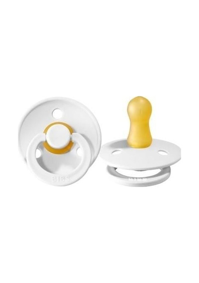 Bibs Colour Kauçuk Emzik 0-6 Ay White