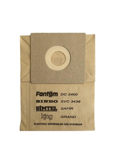 X-bag Fantom Dc 2000 Carbon Süpürge Toz Torbası 20 Adet / A Kalite