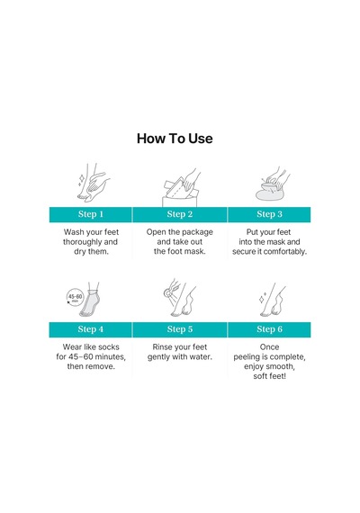 Ariul Smooth & Pure Exfoliating Foot Peeling Mask 2 Pairs - Yenileyici & Arındırıcı Ayak Peeling Maskesi 2 Çift