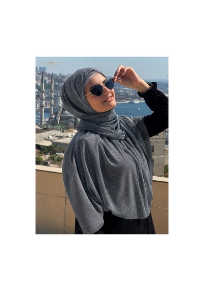 Aldaıyr 10 Simli Şifon Şal Çok Rrenkli26