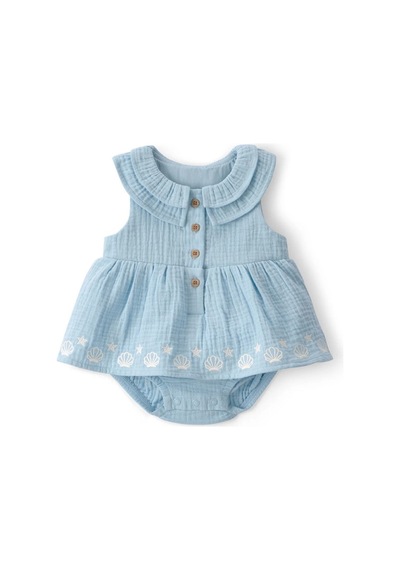 Carter's Kız Bebek Bodyli Elbise 1u711810 Mavi