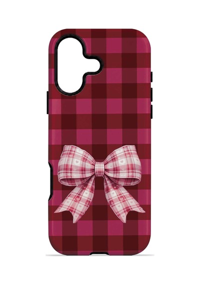 Velvoria Valestra Cherry Gingham Bow Apple Apple iPhone Uyumlu 16 Plus Darbe Korumalı Kılıf Valestra Select - Cherry Gingham Bow Velvoria Valestra Cherry Gingham Bow Apple Apple iPhone Uyumlu 16 Plus Darbe Korumalı Kılıf Valestra Select - Cherry Gingham Bow