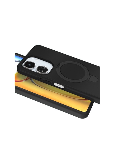 Xiaomi Redmi 13c Uyumlu Regal Magsafe Standlı Kapak - Siyah