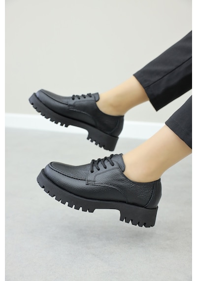 Fast Step Hakiki Deri Kadın Casual Ayakkabı 581za2841 Siyah