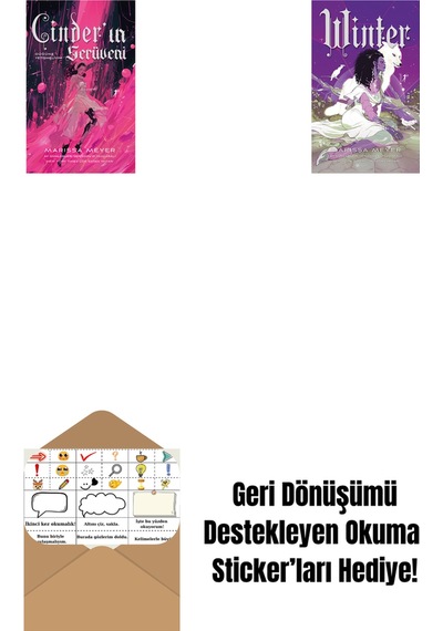 Cinder In Serüveni + Winter + Okuma Sticker'ları