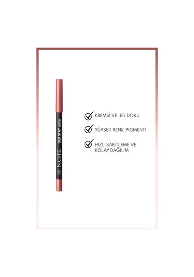 Note Silk Stay Lipliner 1,2gr. 03 Soft Bloom 01