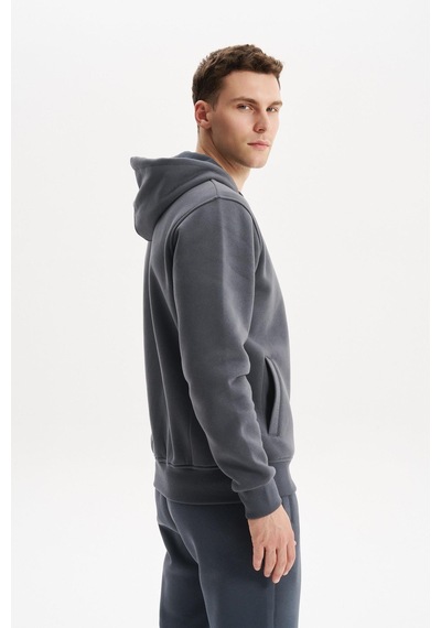 AR-MA Arma Erkek Regular Fit 3 İplik Kapüşonlu Sweatshirt Fermuarlı, Fleto Cepli, Kalın Kumaş K30324650502 Gri AR-MA Arma Erkek Regular Fit 3 İplik Kapüşonlu Sweatshirt Fermuarlı, Fleto Cepli, Kalın Kumaş K30324650502 Gri