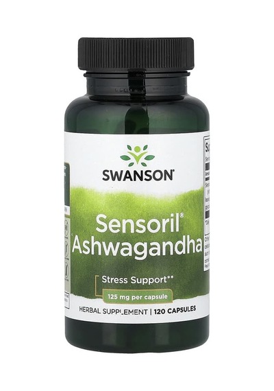 Swanson Vitamins, Sensoril As-hw-aga-ndha, 125 Mg, 120 Capsules