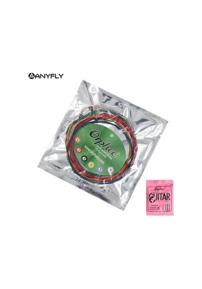 Orphee Tx620-C Renkli 10-47 Akustik Gitar Tel Seti-Pena