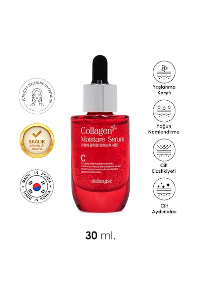 Collagen Moisture Serum Derin Nemlendirme Hassas Ciltlere Uygun Kolajen Serum 30ml