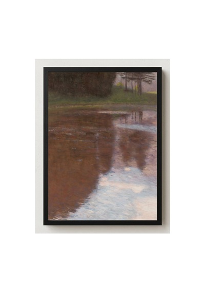 Klimt Göletin Kıyısında Sabah Çerçevesiz Poster 30x42 Cm A3 Tablo Art Nouveau Duvar Dekoru