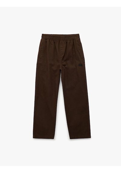 Koton Pamuklu Rahat Kalıp Beli Lastikli Cepli Gabardin Pantolon Kahverengi 6skb40117tw Kahve Koton Pamuklu Rahat Kalıp Beli Lastikli Cepli Gabardin Pantolon Kahverengi 6skb40117tw Kahve