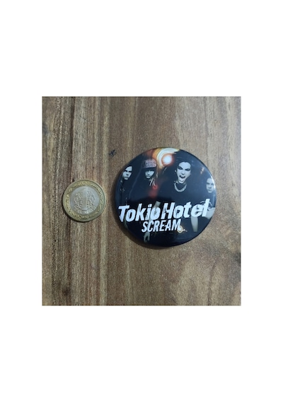 Owl Bag Tokio Hotel Desenli Tasarım 6 Adet Mega Boy Rozet Seti Diğer