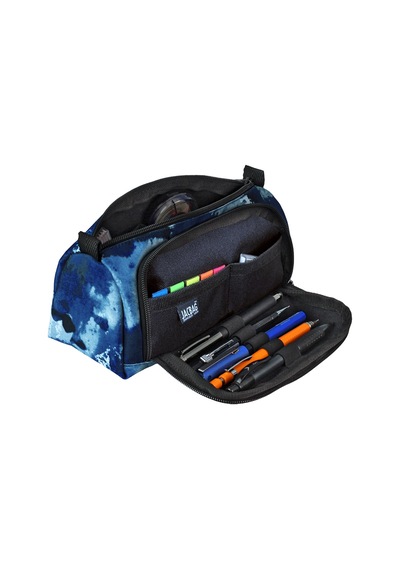 Jacbag Prime Xl-lastik Ayraçlı İki Bölmeli Kalem Kutusu Prime Xl-mavi Bulut renkli
