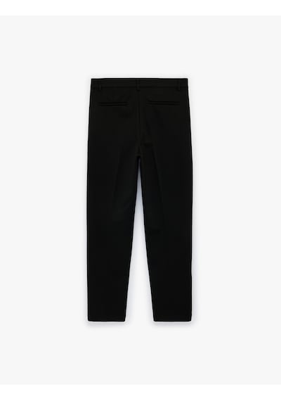 Koton Slim Fit Normal Bel Cepli Kumaş Pantolon Siyah 6sam40003hk Siyah