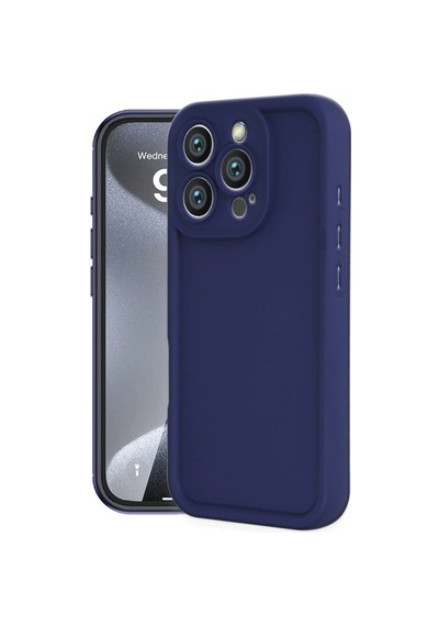 Apple  Uyumlu  iPhone 16 Pro Max Kılıf Viera Silikon Lacivert