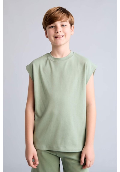 Defacto Bisiklet Yaka Açık Yeşil Atlet Erkek Çocuk H8048a826hsgn1125 Yeşil-gn1125