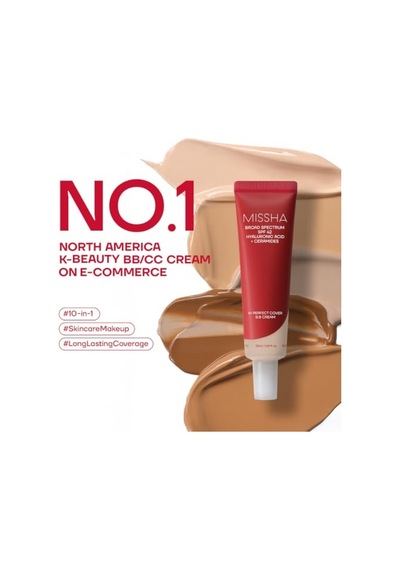 Mıssha Yoğun Kapatıcılık Sunan Nemlendirici Bb Krem 50ml M Perfect Cover B.b Cream Exspf42/pa+++ No: 21 00