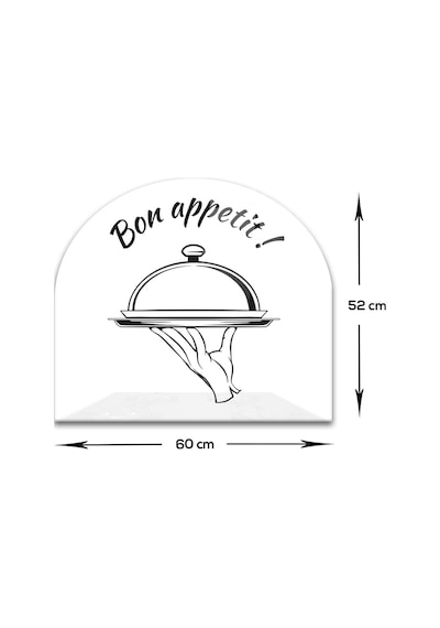 Decorita Cam Ocak Arkası Koruyucu|Oval Şekilli|Bon Appetit-Servis