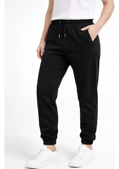 Freedom Storee Kadın Jogger Eşofman Altı , Cepli, Paça Lastilkl ,spor Pantolon - Siyah Çok Renkli