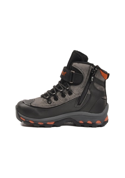 Mc Jamper Siyah Füme Polarlı Kaymaz Fermuarlı Unisex Outdoor Çocuk Bot 2115 F Siyah - Füme
