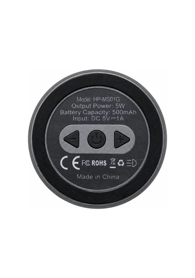 Hp-ms01g Manyetik Bluetooth Hoparlör Telefon Standlı Kablosuz Hoparlör, Bluetooth 5.3 Tws Stereo, 360 Ses Efekti Rgb Led Işıklı, Type-c Şarjlı Taşınabilir Hoparlör Gri