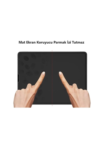 Hometech Uyumlu Alfa 10yc 10.1 İnç Mat Ekran Koruyucu Şeffaf