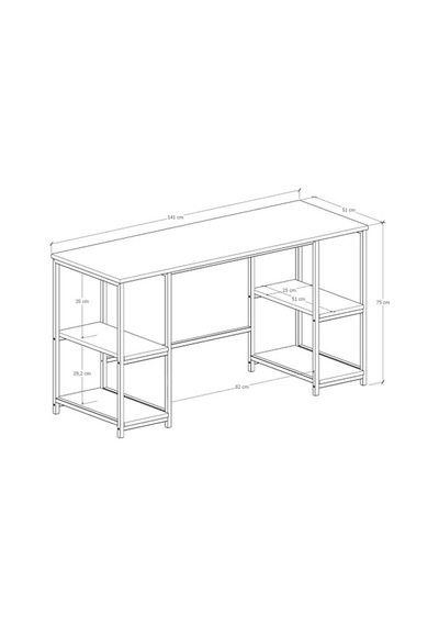 Modern Çalışma Masası, Kitaplıklı, 140x50 Cm, Ceviz-siyah Metal, Ev Ve Ofis İçin Bilgisayar Masası 120x60 Modern Çalışma Masası, Kitaplıklı, 140x50 Cm, Ceviz-siyah Metal, Ev Ve Ofis İçin Bilgisayar Masası 120x60
