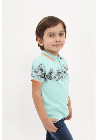 Toontoy Kids Toontoy Erkek Çocuk Baskılı Tişört Mint Yeşili