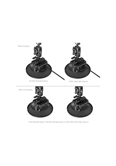 Smallrig 5399 5'' Elektrikli Vantuzlu Montaj Kiti