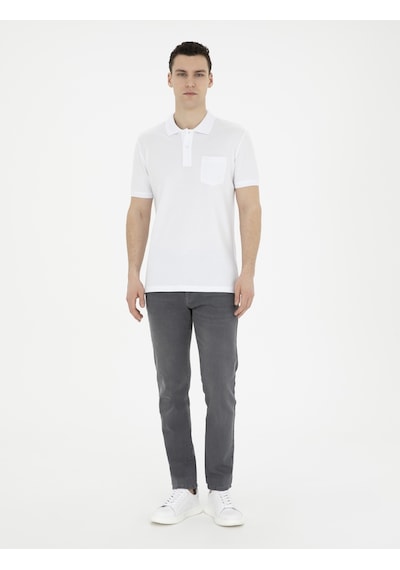 Pierre Cardin Erkek Beyaz Tişört Basic 50280753-vr013 Beyaz