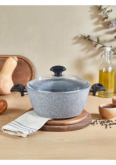 Falez Cost Granit 20 Cm Derin Tencere Gri