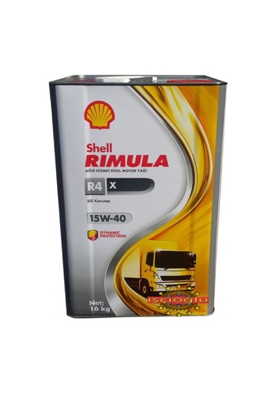 Shell Rimula R4 x 15W-40 Ağır Hizmet Motor Yağı 16 KG