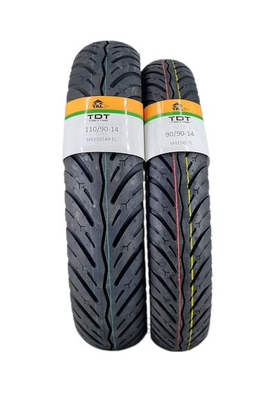 110/90-14 Ve 90/90-14 Tl Tubeless - Dubleks Speedy Lastik Takımı