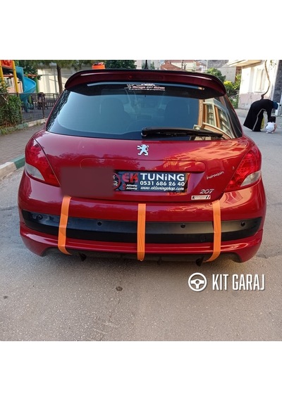 Kit Garaj 207 Arka Ek Plastik Boyalı