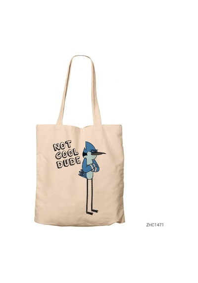 Regular Show Not Cool Dude Kanvas Bez Çanta Çok Renkli