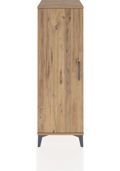 Hyperion Dolap 3 Raflı Tek Kapaklı 44x44x134 Çam-çam Çam