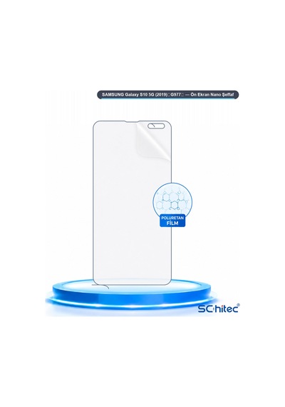 Samsung Galaxy S10 5g 2019 G977 Uyumlu Ön Yüzey Nano Şeffaf Hidrojel Ekran Koruyucu 53213564