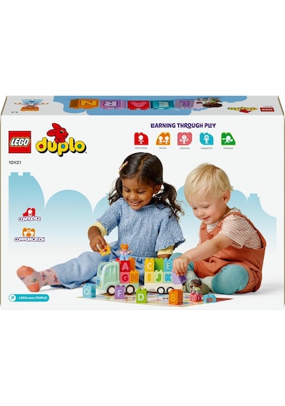 LEGO® DUPLO® Kasabası Alfabe Kamyonu Oyuncağı 10421 2+ Eğitici Oyuncak Yapım Seti - 36 Parça