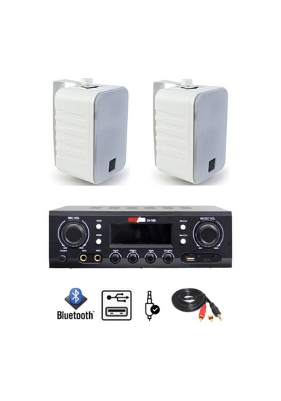 Lastvoice Wall Small Paket-1 Hoparlör ve Anfi Ses Sistemi Seti