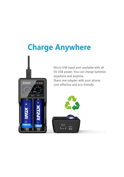Tr 18650 Akü Şarj Cihazı Uk Vc2s 18650 Pil Şarj Cihazı Vc2 2019 Yükseltme Lcd Ekran Powerbank Fonksiyonu 10440 145
