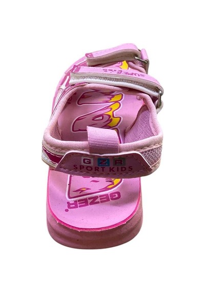 Gezer Çocuk Düz Taban Sandalet Pembe Fuşya Sarı - 905365090 Pembe Fuşya Sarı